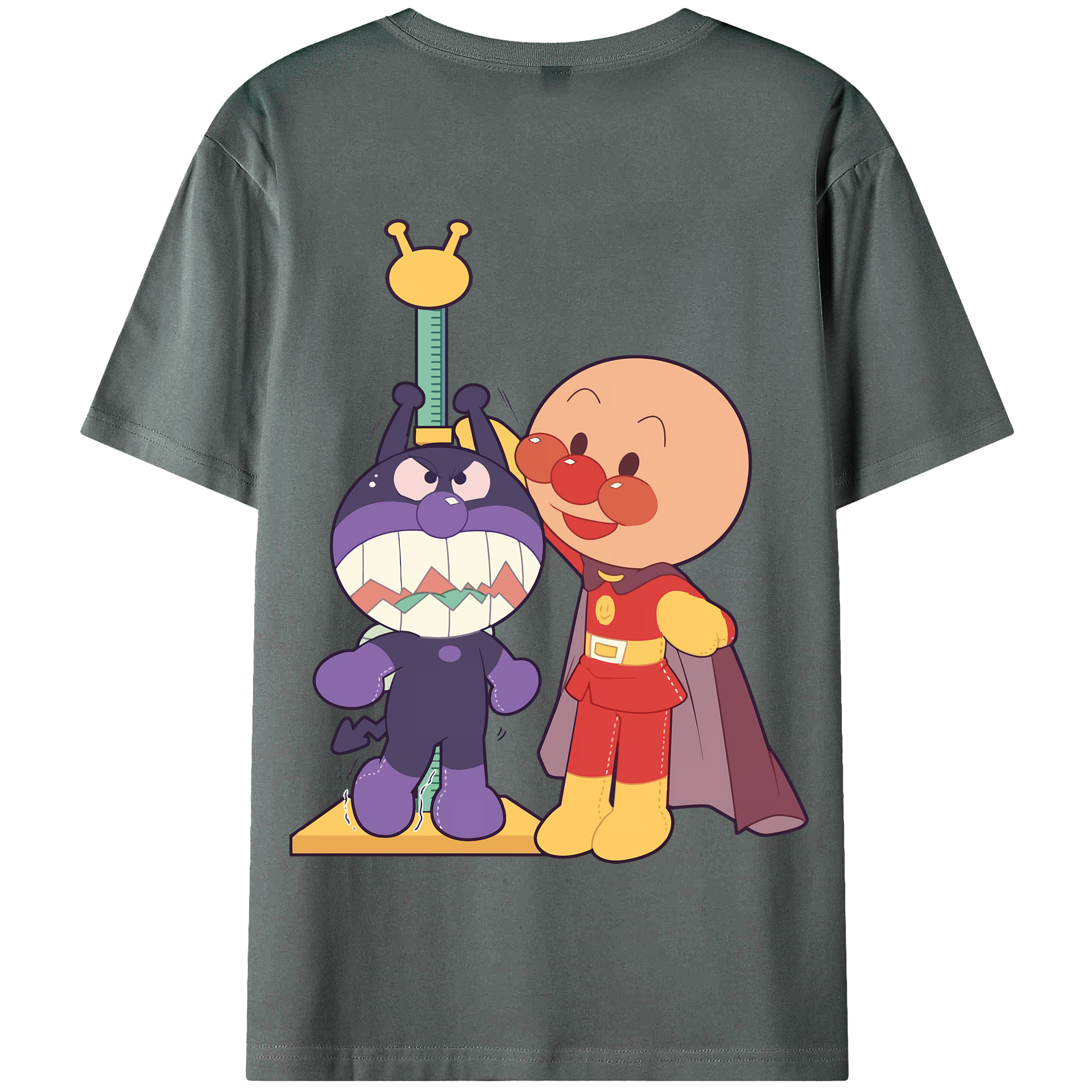（画像用） アンパンマン Anpanman 綿100％半袖Tシャツ（背面プリント）